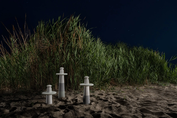 PIN - LED concrete Outdoor table lamp by URBI et ORBI - view 3